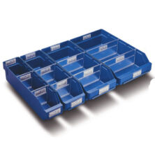 Shelf Bins - Blue Plastic Shelf Bins - Blue Plastic Workplace Stuff UK