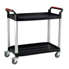 Large Utility Tray Trolley with 2 Shelves Trolleys Workplace Stuff UK Large Utility Tray Trolley with 2 Shelves Trolleys Workplace Stuff UK