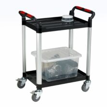 Standard Utility Tray Trolley with 2 Shelves Trolleys Workplace Stuff UK Standard Utility Tray Trolley with 2 Shelves Trolleys Workplace Stuff UK