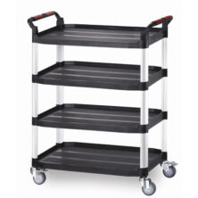 Large Utility Tray Trolley with 4 Shelves Trolleys Workplace Stuff UK Large Utility Tray Trolley with 4 Shelves Trolleys Workplace Stuff UK