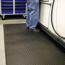 Anti Fatigue Safety Mats - Orthomat Diamond Black Workplace Stuff UK