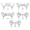 Canteen Seating - Flatpacked 3 Canteen Seating - Flatpacked