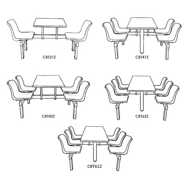 Canteen Seating - Flatpacked 3 Canteen Seating - Flatpacked