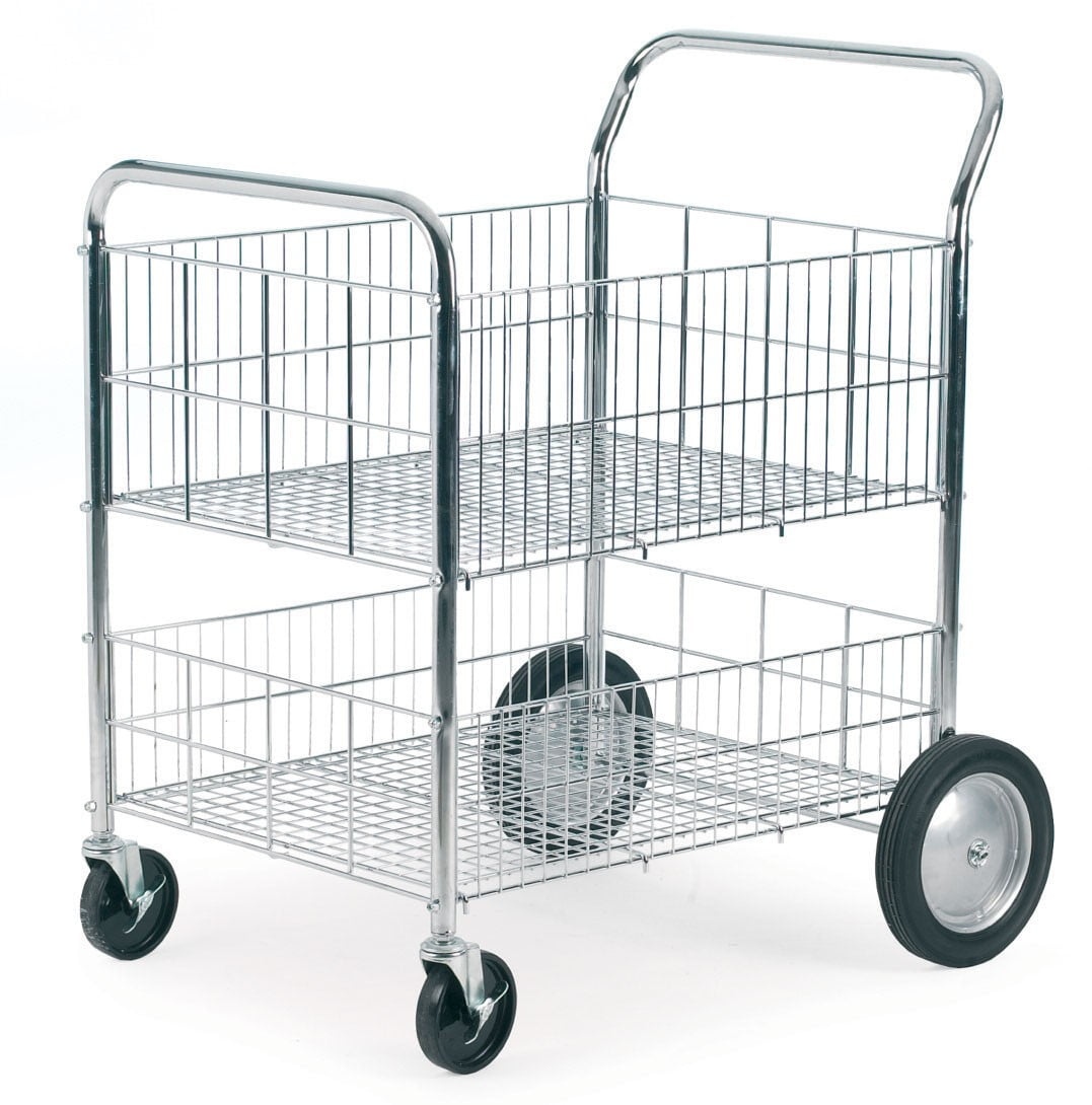 Chrome Wire Tray Trolley 1 Chrome Wire Tray Trolley