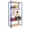 clicka-265-steel-shelving-5-chipboard-shelves clicka 265 steel shelving 5 chipboard shelves 1