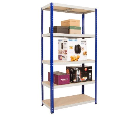 clicka-265-steel-shelving-5-chipboard-shelves clicka 265 steel shelving 5 chipboard shelves 1