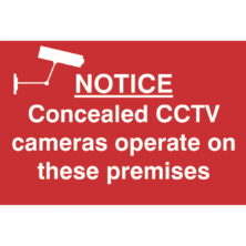 Concealed CCTV Cameras On Premises Sign Safety & Security Workplace Stuff UK Concealed CCTV Cameras On Premises Sign Safety & Security Workplace Stuff UK
