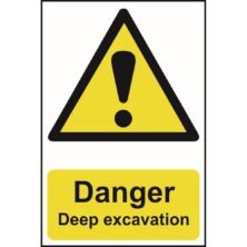 Danger Deep Excavation Sign Safety & Security Workplace Stuff UK Danger Deep Excavation Sign Safety & Security Workplace Stuff UK