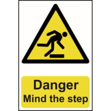 Danger Mind The Step Sign Safety & Security Workplace Stuff UK Danger Mind The Step Sign Safety & Security Workplace Stuff UK