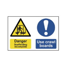 Danger Scaffolding Incomplete Use Crawl Boards Sign Safety & Security Workplace Stuff UK Danger Scaffolding Incomplete Use Crawl Boards Sign Safety & Security Workplace Stuff UK