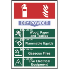 Dry Powder Fire Extinguisher Sign Safety & Security Workplace Stuff UK Dry Powder Fire Extinguisher Sign Safety & Security Workplace Stuff UK