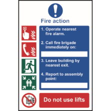 Fire Action Procedure Sign Safety & Security Workplace Stuff UK Fire Action Procedure Sign Safety & Security Workplace Stuff UK