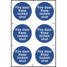 Fire Door Keep Locked Shut Sign – 6 Per Sheet Safety & Security Workplace Stuff UK Fire Door Keep Locked Shut Sign – 6 Per Sheet Safety & Security Workplace Stuff UK