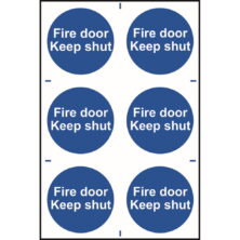 Fire Door Keep Shut Sign – 6 Per Sheet Safety & Security Workplace Stuff UK Fire Door Keep Shut Sign – 6 Per Sheet Safety & Security Workplace Stuff UK