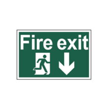 Fire Exit Down Arrow Sign – PVC Safety & Security Workplace Stuff UK Fire Exit Down Arrow Sign – PVC Safety & Security Workplace Stuff UK