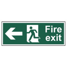 Fire Exit Sign – Arrow Left Safety & Security Workplace Stuff UK Fire Exit Sign – Arrow Left Safety & Security Workplace Stuff UK