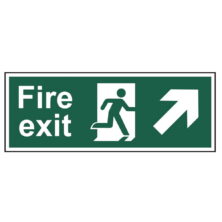 Fire Exit Up-Right Arrow Sign Safety & Security Workplace Stuff UK Fire Exit Up-Right Arrow Sign Safety & Security Workplace Stuff UK