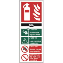 Fire Extinguisher CO2 Sign Safety & Security Workplace Stuff UK Fire Extinguisher CO2 Sign Safety & Security Workplace Stuff UK