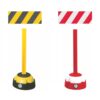 Hi-Vis Belt Barrier Posts 3 Hi-Vis Belt Barrier Posts