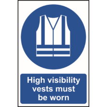 High Visibility Vests Must Be Worn Sign Safety & Security Workplace Stuff UK High Visibility Vests Must Be Worn Sign Safety & Security Workplace Stuff UK