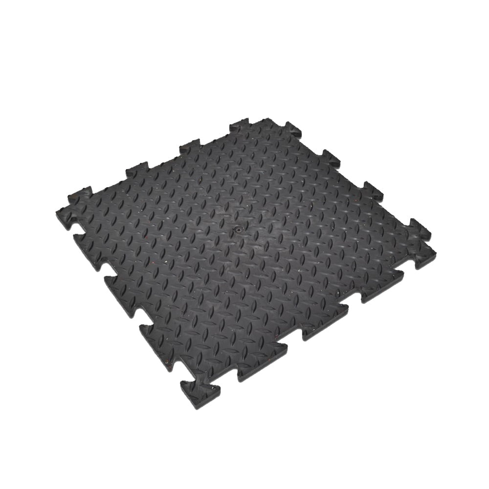 interlocking-vinyl-floor-tiles-checker-plate-surface