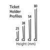 Magnetic and Self Adhesive Ticket Holders 3 Magnetic and Self Adhesive Ticket Holders