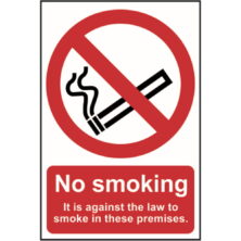 No Smoking Against The Law Sign Safety & Security Workplace Stuff UK No Smoking Against The Law Sign Safety & Security Workplace Stuff UK