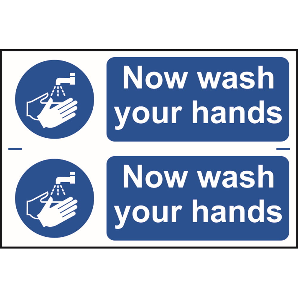now-wash-your-hands-sign-2-per-sheet image of now wash your hands sign 2 per sheet