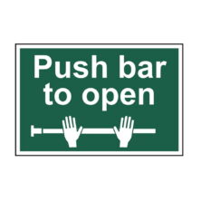 Push Bar To Open Sign Safety & Security Workplace Stuff UK Push Bar To Open Sign Safety & Security Workplace Stuff UK