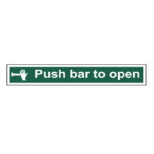 Push Bar To Open Sign – 600 x 100mm Safety & Security Workplace Stuff UK Push Bar To Open Sign – 600 x 100mm Safety & Security Workplace Stuff UK