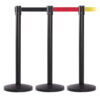 Retractable Barriers - Black Post QueueMaster 1 Retractable Barriers - Black Post QueueMaster