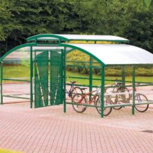 Secure Bike Storage Compound with Lockable Gate Shelters & Cycle Racks Workplace Stuff UK Secure Bike Storage Compound with Lockable Gate Shelters & Cycle Racks Workplace Stuff UK
