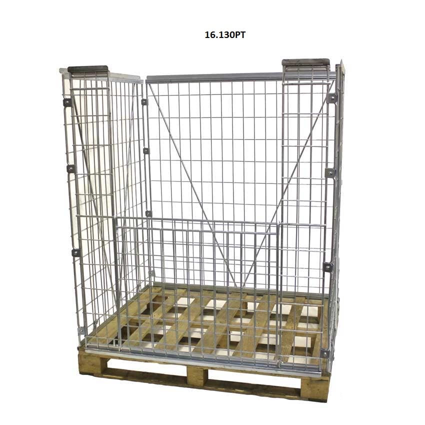 Stackable Mesh Pallet Cages - Retention Units 2 Stackable Mesh Pallet Cages - Retention Units