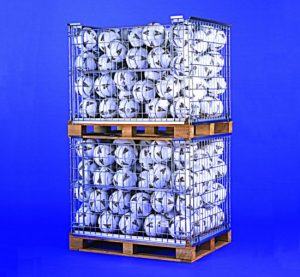 pallet cage retention unit