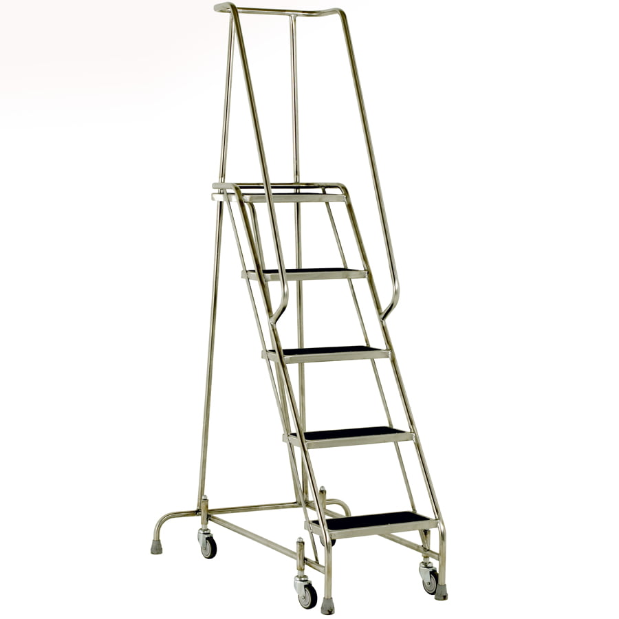 Stainless Steel Mobile Safety Steps 2 Stainless Steel Mobile Safety Steps