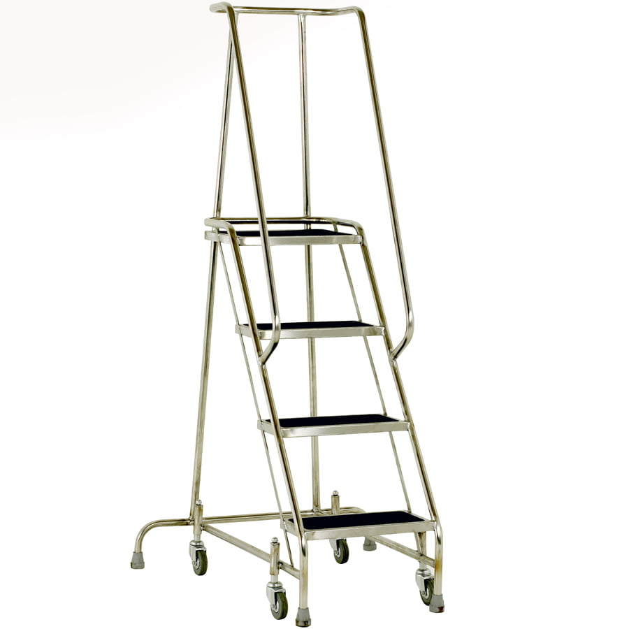 Stainless Steel Mobile Safety Steps 4 Stainless Steel Mobile Safety Steps
