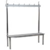 Stainless Steel Single Sided Changing Room Benches 1 Stainless Steel Single Sided Changing Room Benches
