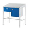 Team Leader Workstation with Single Drawer & Lockable Cupboard 1 Team Leader Workstation with Single Drawer & Lockable Cupboard