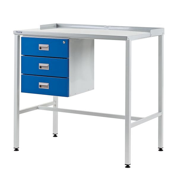 Team Leader Workstation with Triple Drawer Unit 2 Team Leader Workstation with Triple Drawer Unit