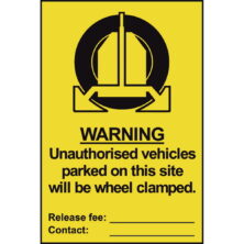 Warning Unauthorised Vehicles Will Be Clamped Sign Safety & Security Workplace Stuff UK Warning Unauthorised Vehicles Will Be Clamped Sign Safety & Security Workplace Stuff UK