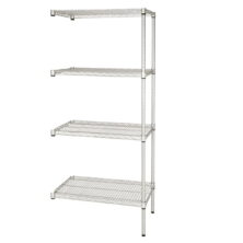 Wire Shelving Add On Units - 1820mm High Workplace Stuff UK